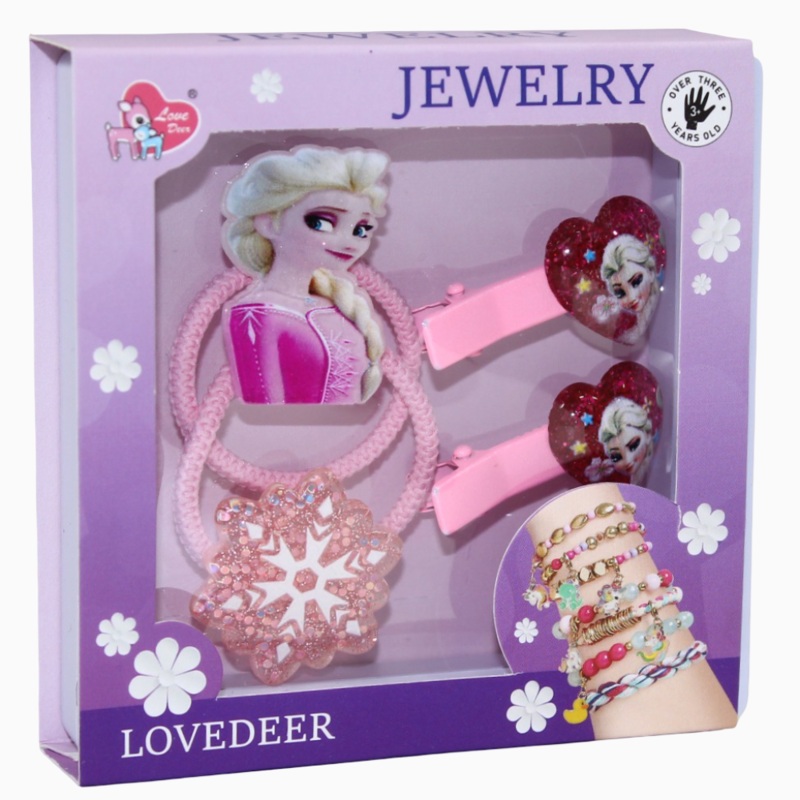 Elsa Fashion Jewelry & Hair Clip Set  Frozen-Inspired Fun
