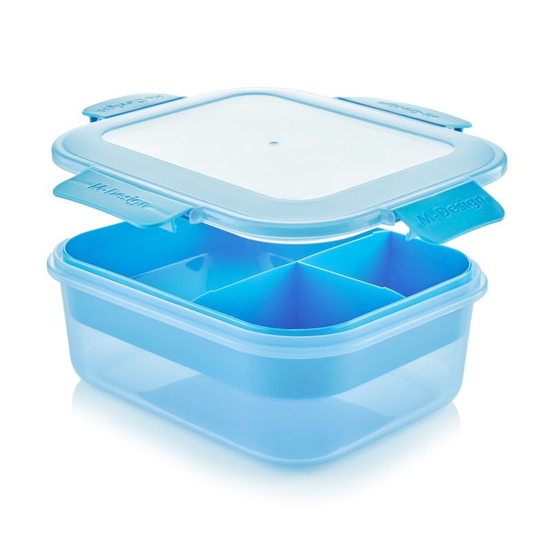 M Design Lunch Box, 2.1 Liter - Blue
