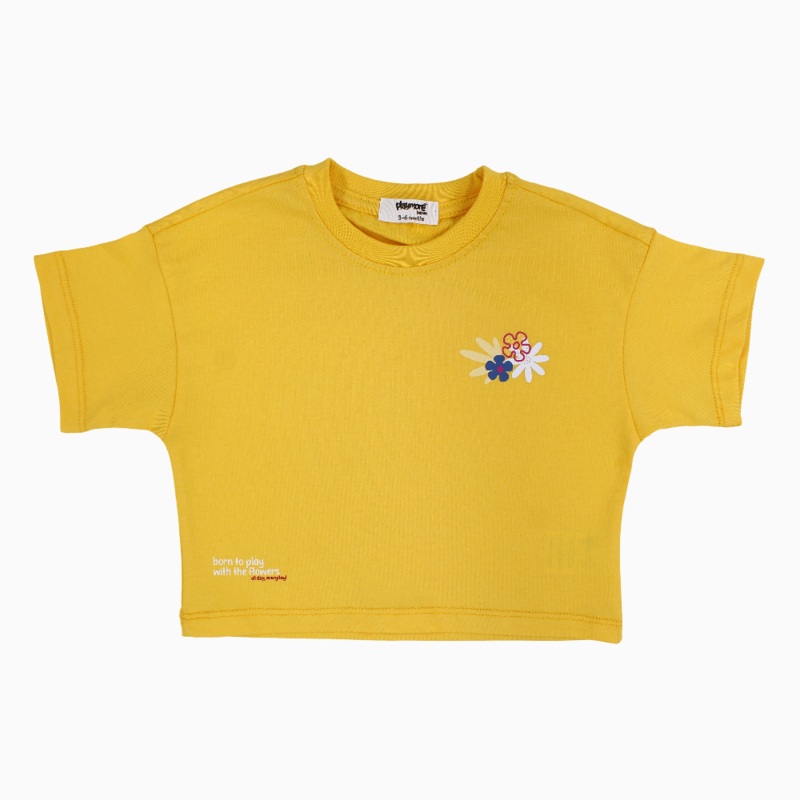 Unisex Baby Cotton T-Shirt  Yellow