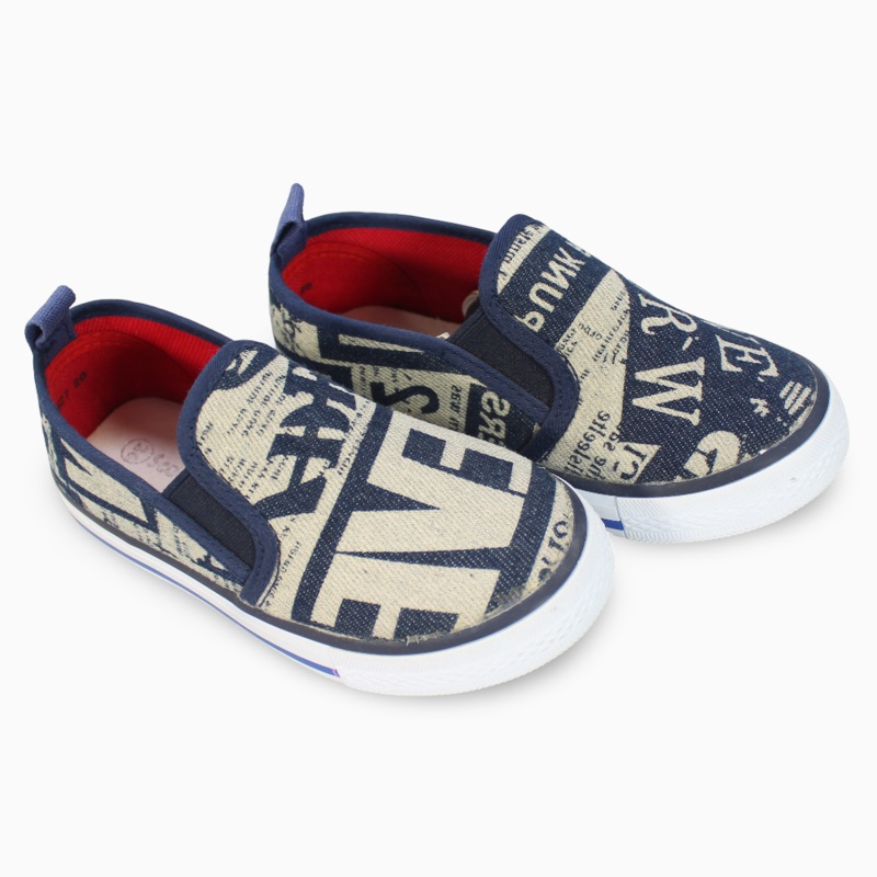 Boys Canvas Sneakers  - Navy Blue