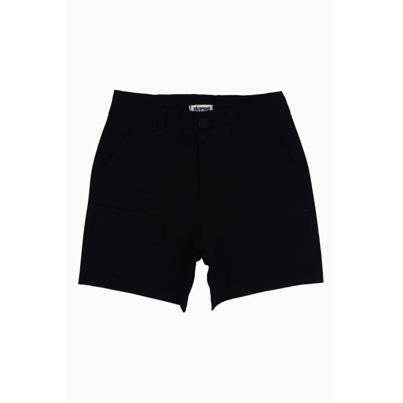 Boys Gabardine Shorts  Black|Black|4-5Y|6-7Y|8-9Y|10Y11Y|12-13Y