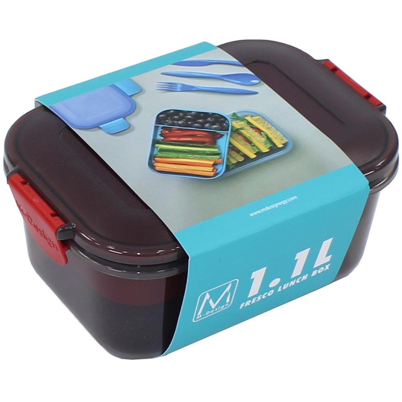 M Design Lunch Box, 1.1 Liter - Black