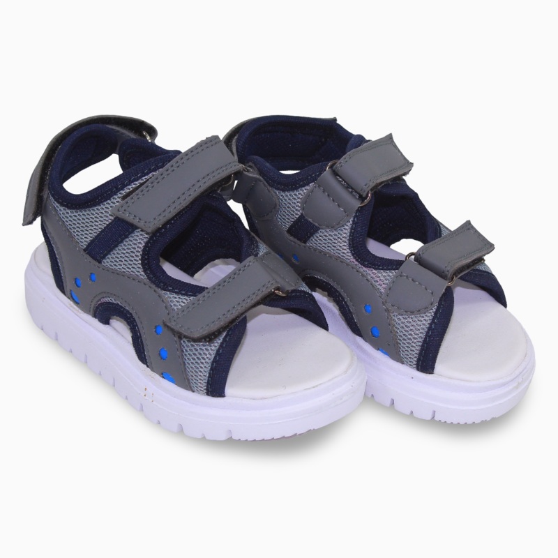 Boys Leather Sandals  Dark Grey