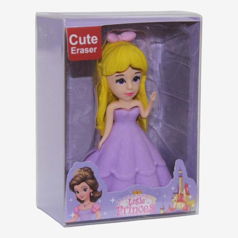 Doll Shaped Eraser  Purple
