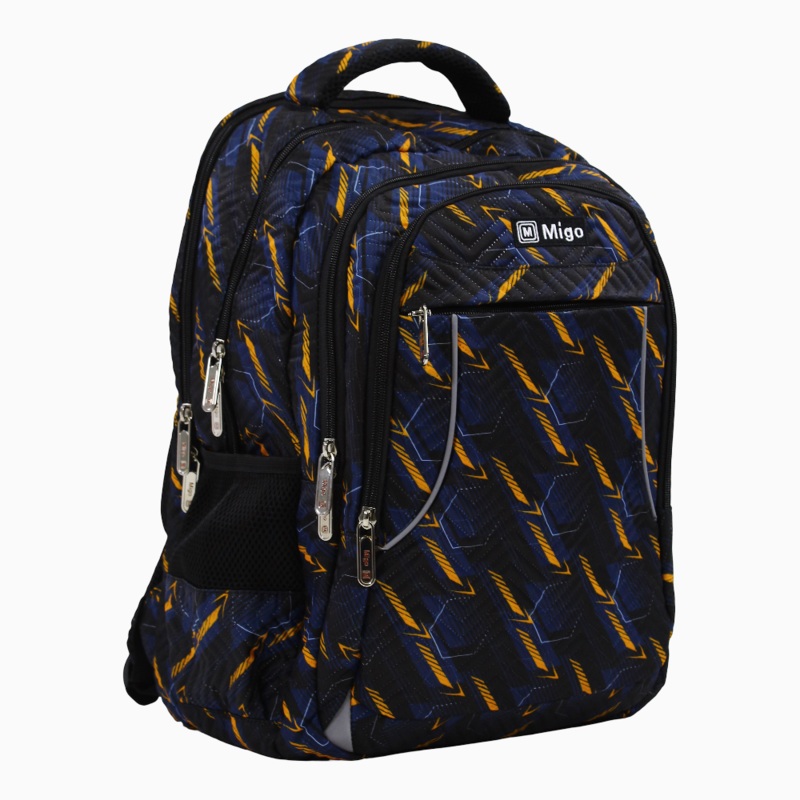 Black & Orange Backpack - 18 Inches