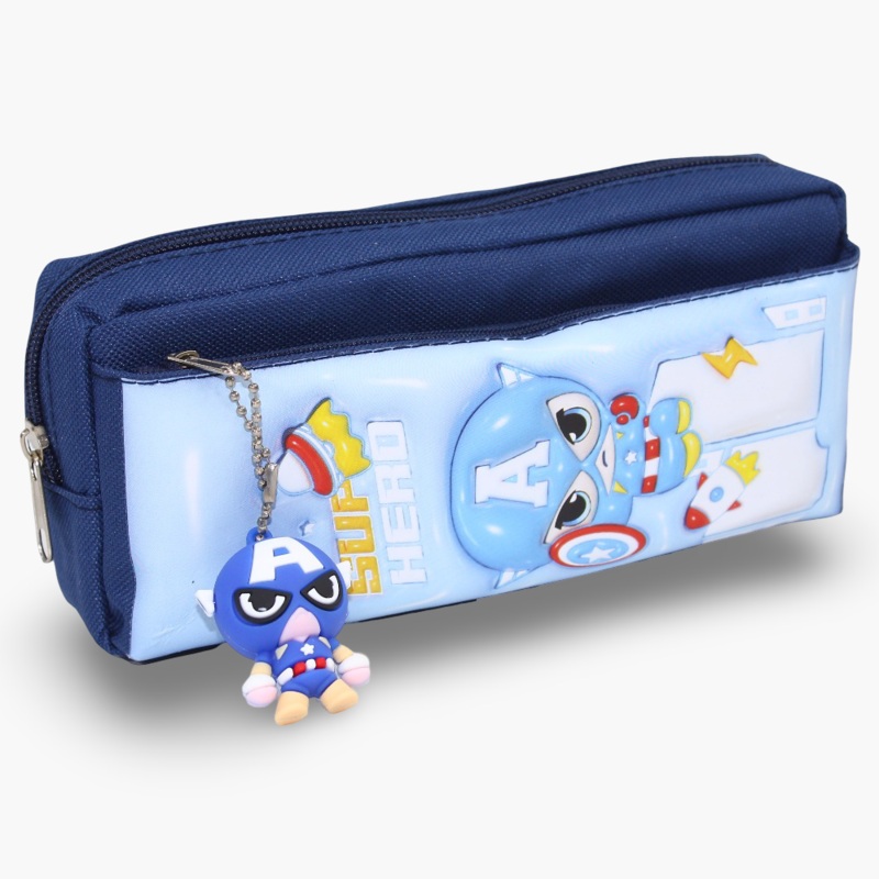 Captain America Pencil Case  Navy Blue