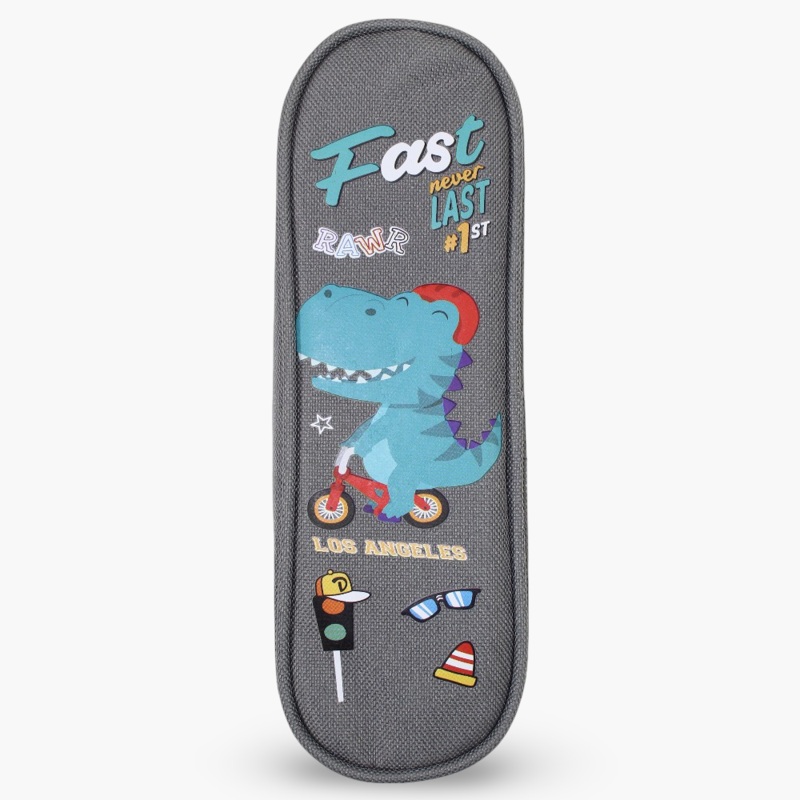 Dinosaur Pencil Case  Grey