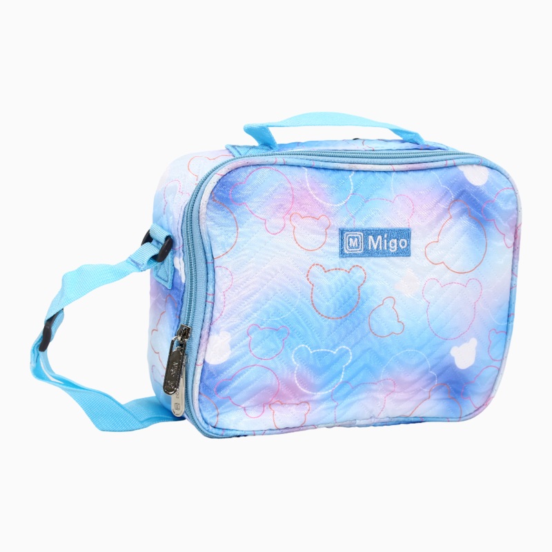 Fabric Mickey Mouse Lunch Bag - Light Blue