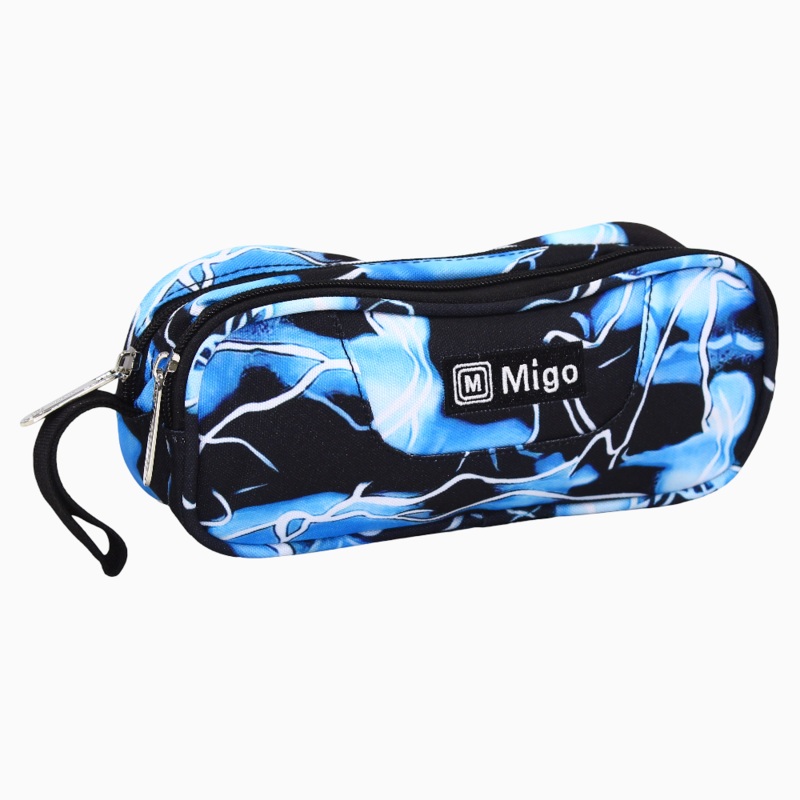 Fabric Pencil Case- Black & Blue