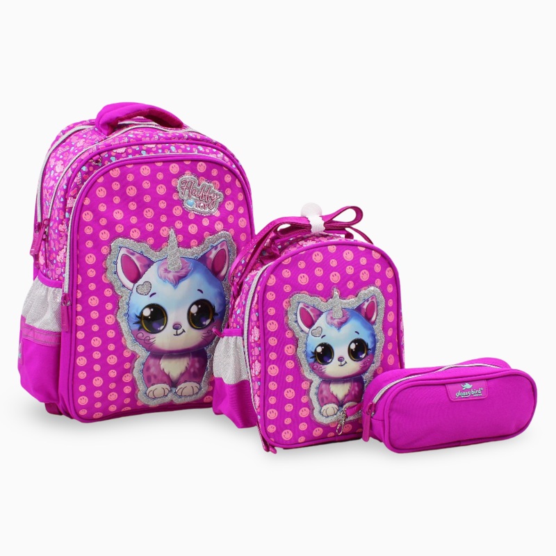 Fluffy Toy School Set  17 Inches