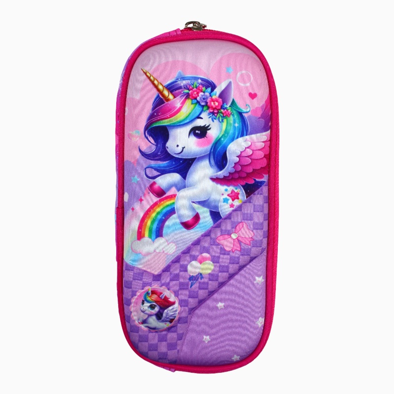 Cute Unicorn Pencil Case - Pink