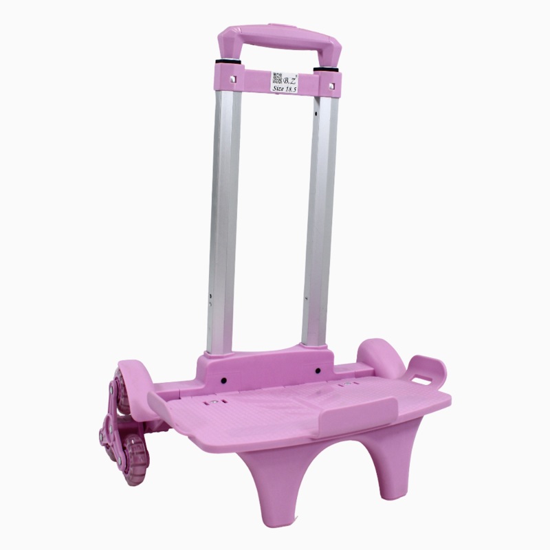 Foldable School Bag Cart - (17-18) Inches & Light Purple