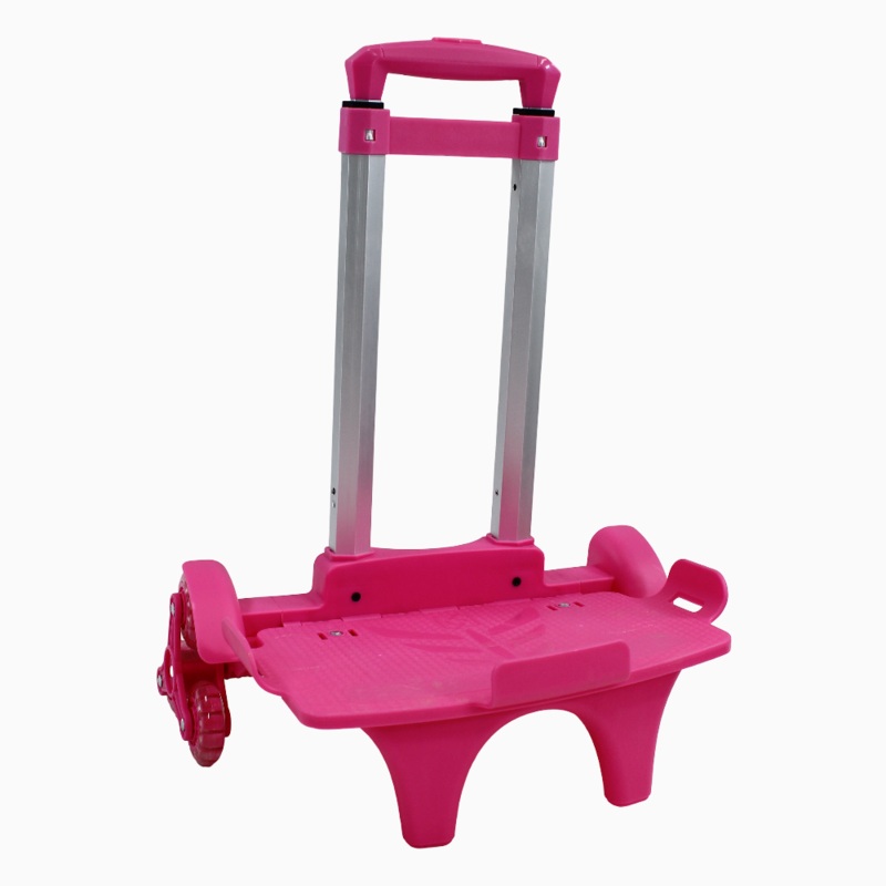 Foldable School Bag Cart  ( 17-18) Inches & Pink