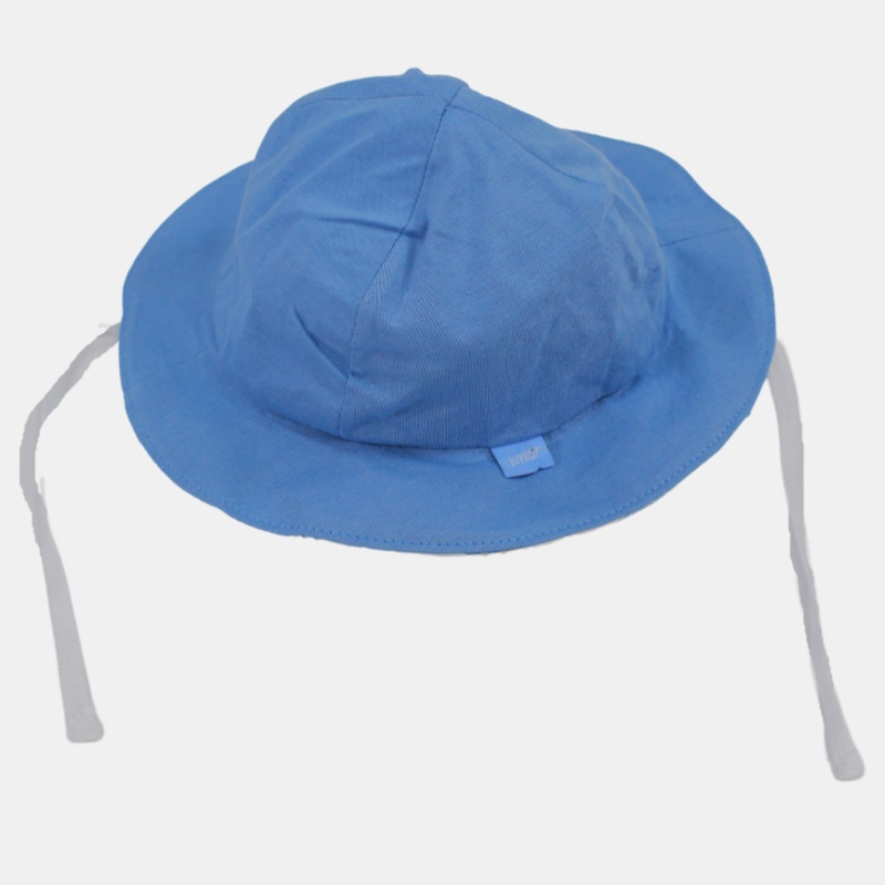Baby Boys' Cotton Hat  Blue|Babyblue*Offwhite|0-0