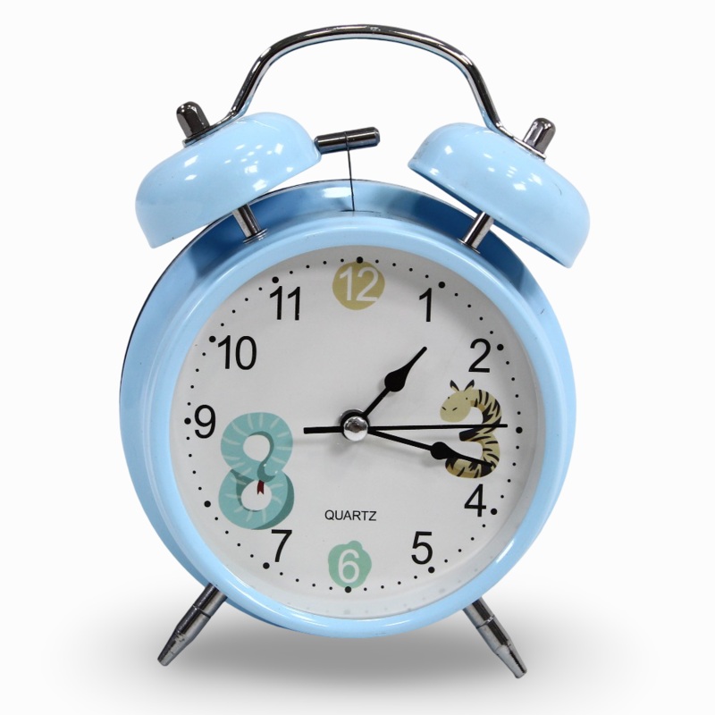 Metal Alarm Clock  Light Blue
