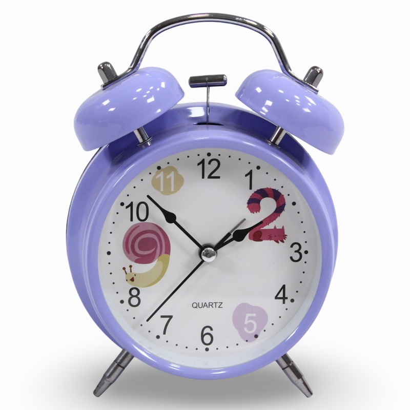 Metal Alarm Clock  Purple
