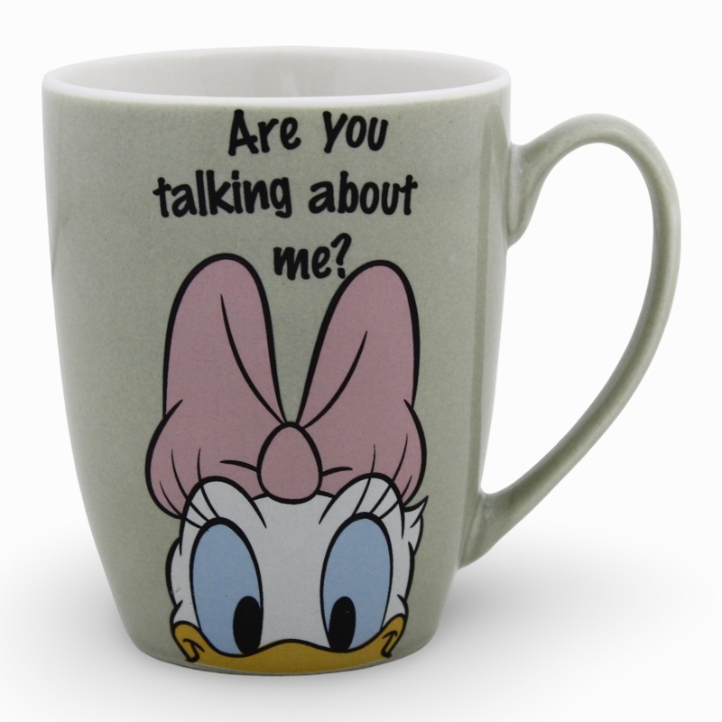 Porcelain Mug  Olive with Daisy Duck Print