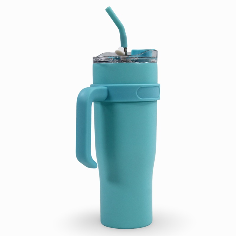 Straw Mug 1200ml  Aqua