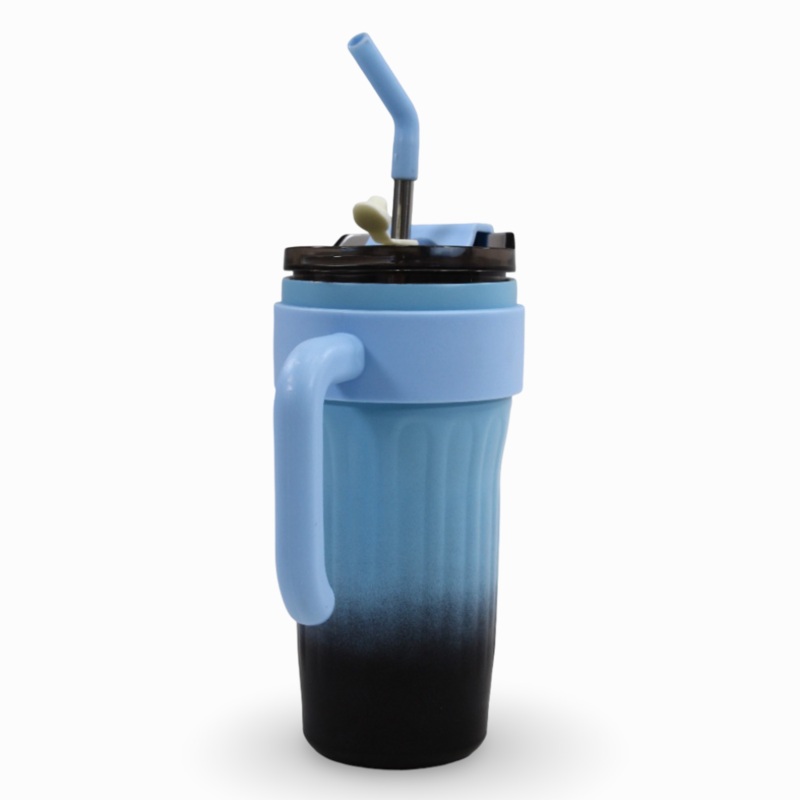 Straw Mug 780ml  Baby Blue