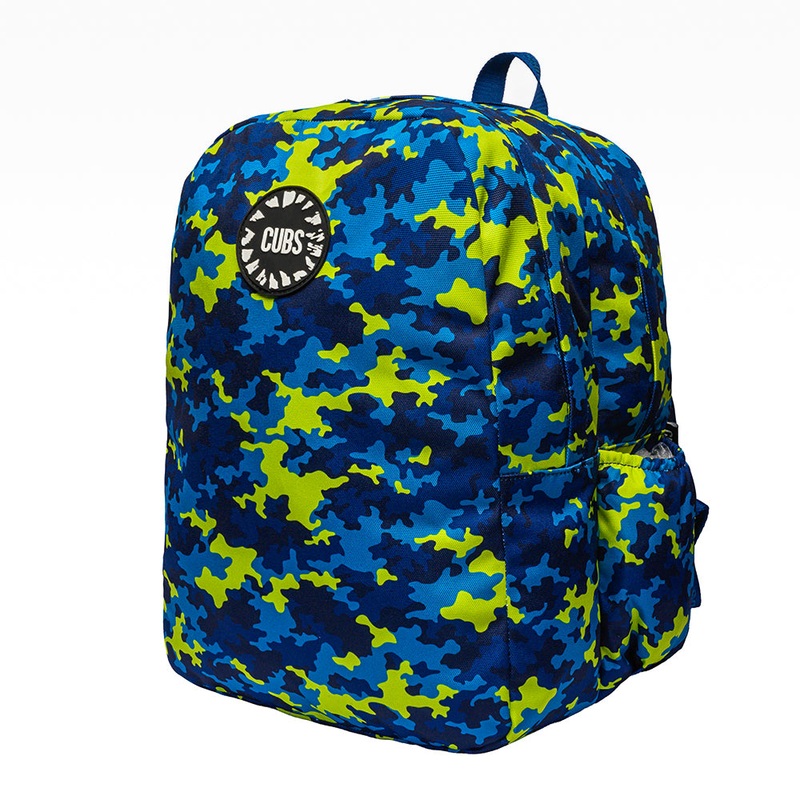 Cubs Camouflage Blue Backpack 18 Inches