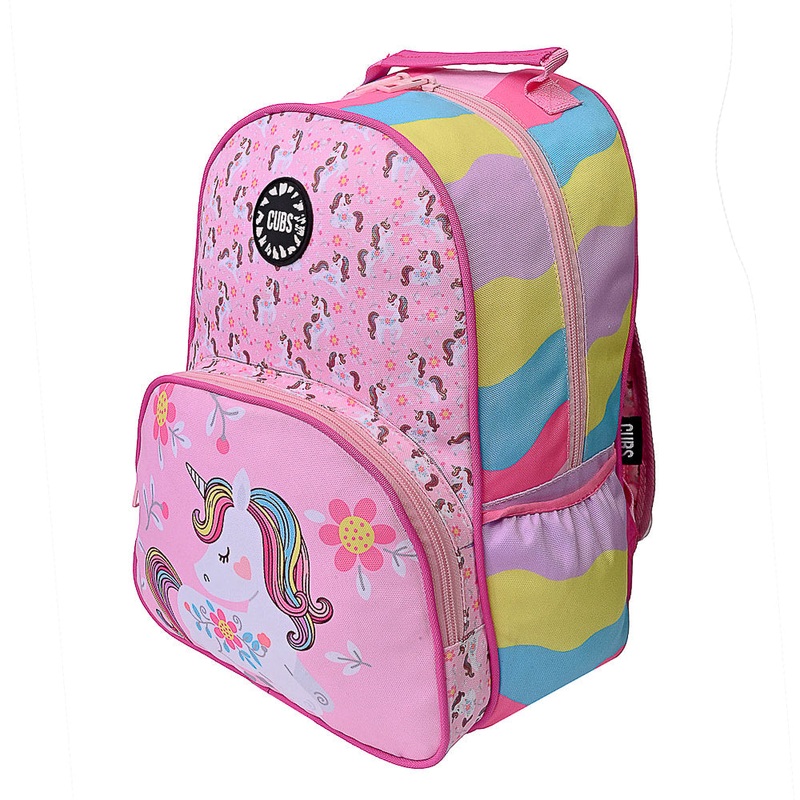 Cubs Flowers & Unicorns Preschool Backpack - 16 Inches