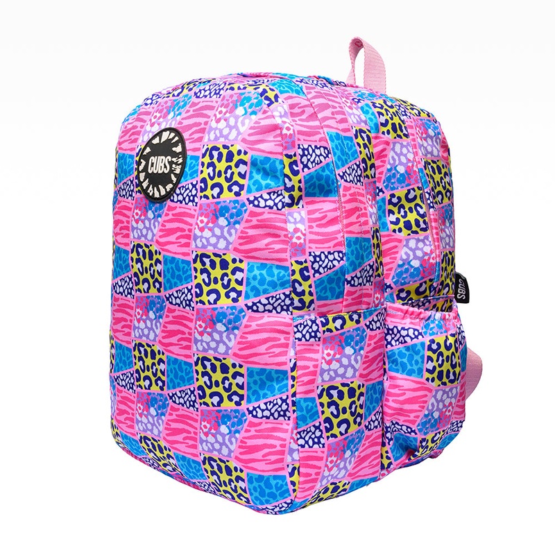 Cubs Leopard Patches Backpack  18 Inches