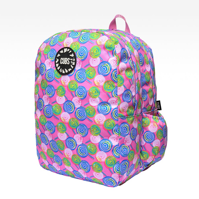 Cubs Pink Lollipop Backpack  Big & Basic 18 Inches