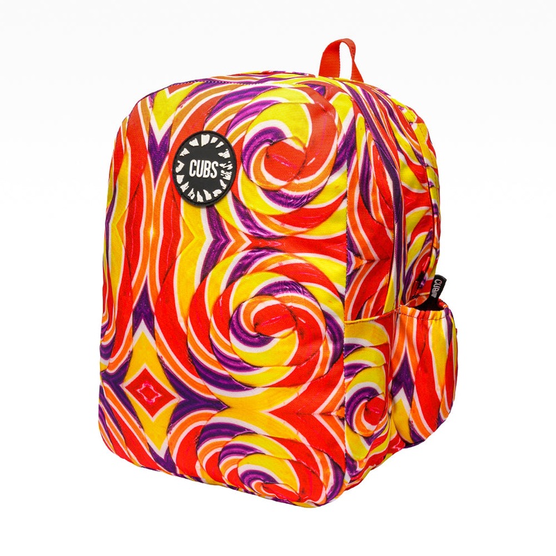 Cubs Purple & Red Candy Cane Backpack  18 Inches