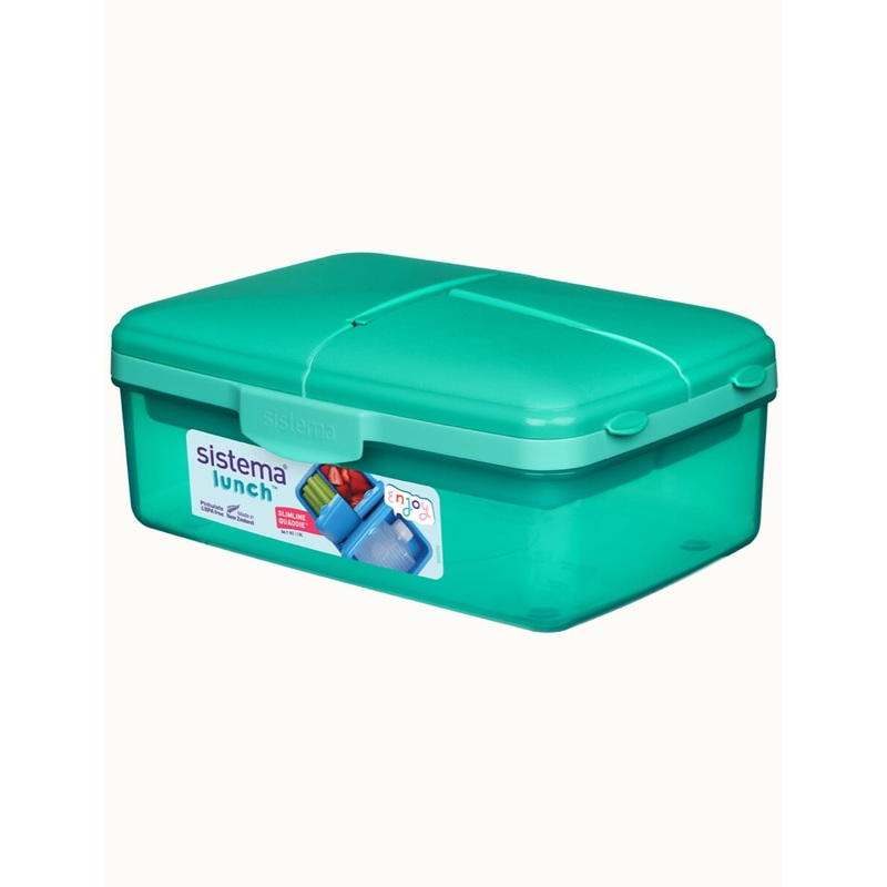 Sistema Lunch Box  BPA Free Plastic Aqua 1.5L