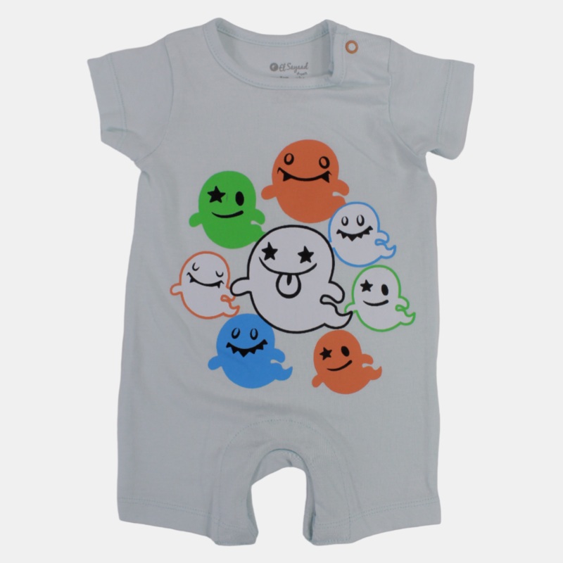 Baby Boys' Short-Sleeved Romper