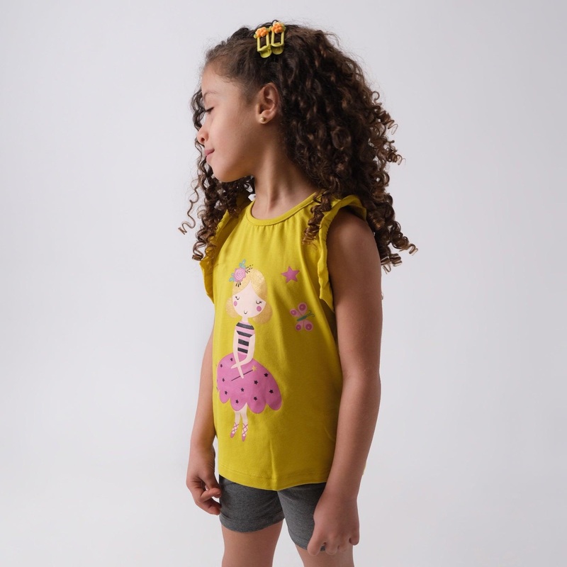 Ballerina Sleeveless Pajama|2-3Y|4-5Y|6-7Y|8-9Y|10-11Y|12-13Y|14-15Y