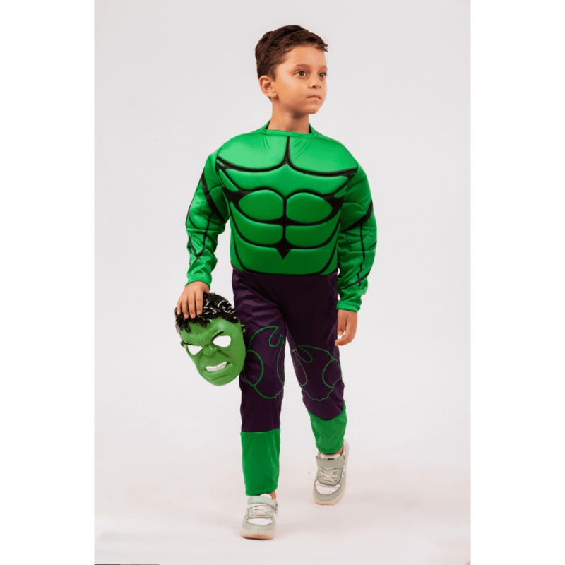 Hulk Costume|S (3Y-5Y)|M (5Y-7Y)|L (7Y-9Y)