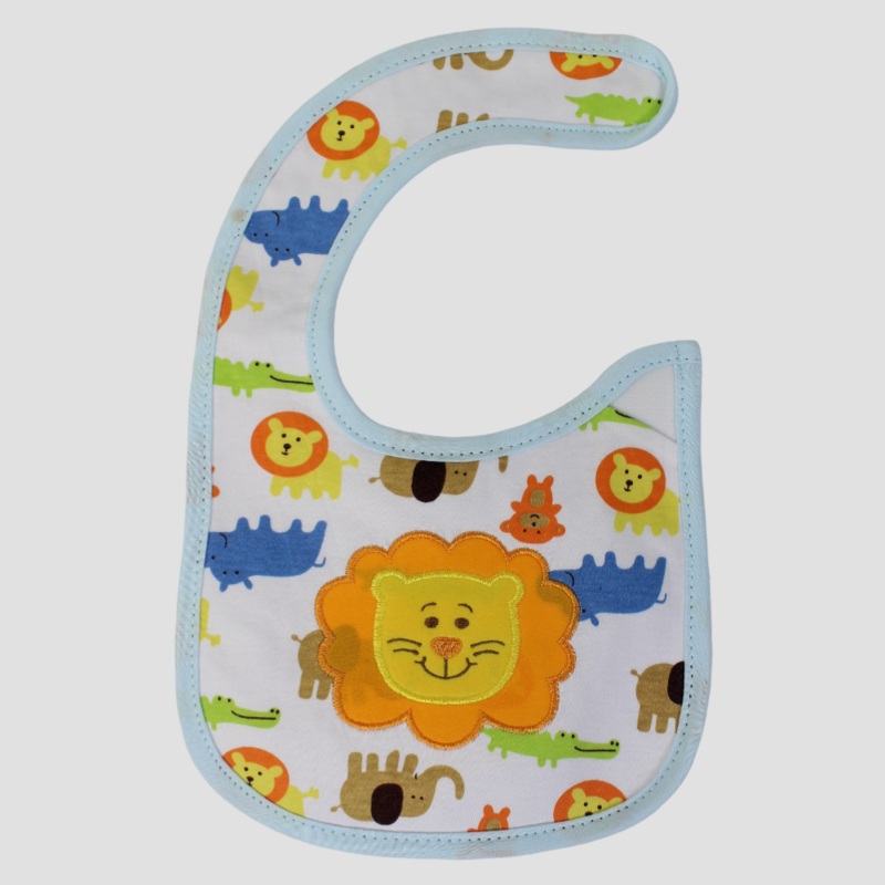 King Of The Jungle Bib|White|0-3M