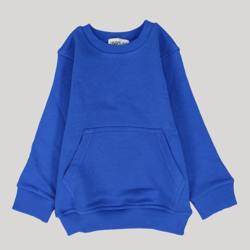 Unisex Blue Sweatshirt|Blue|2-3Y|4-5Y|6-7Y|8-9Y|10-11Y|12-13Y|14-15Y