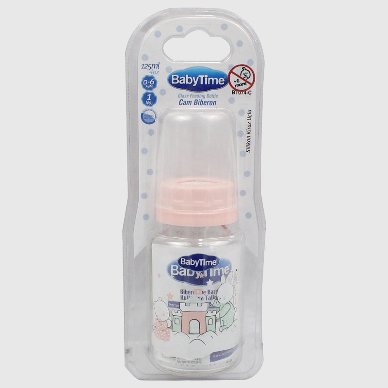 Baby Time Baby Classic Feeding Bottle 250ml - Pink