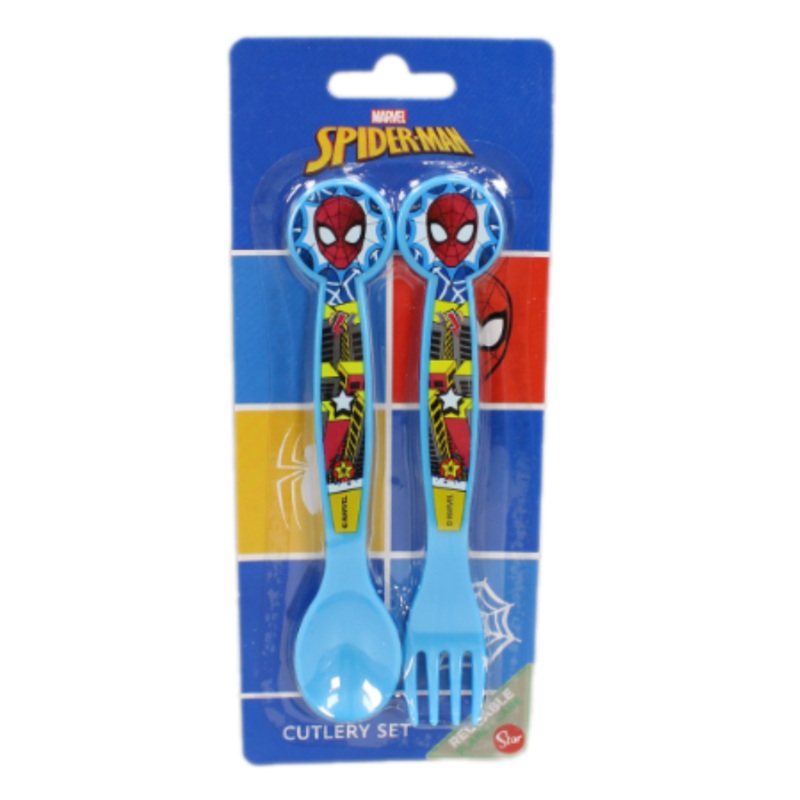 Spiderman Children's Cutlery Set - 2 Pcs