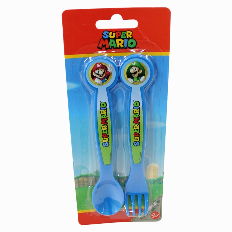 Stor Super Mario Plastic Cutlery Set