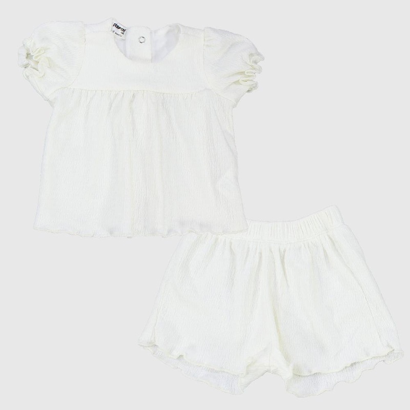 White 2-Piece Outfit Set|3-6M|6-9M|9-12M|12-18M|18-24M