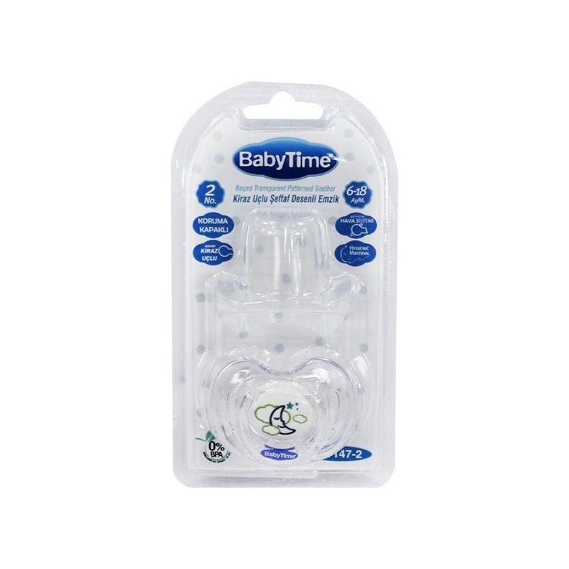 Baby Time  Pacifier with Cap  Size 2