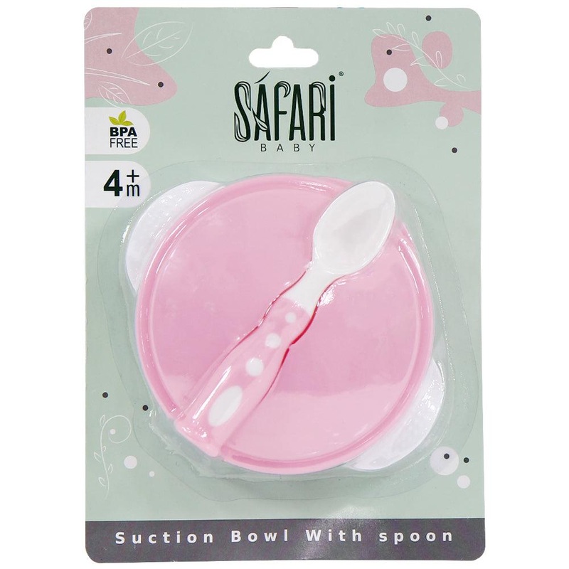 Feeding Bowl With Spoon|Pink|Blue