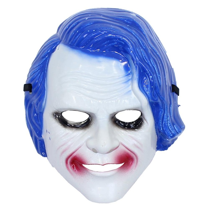 Halloween Joker Mask|Blue|Gold