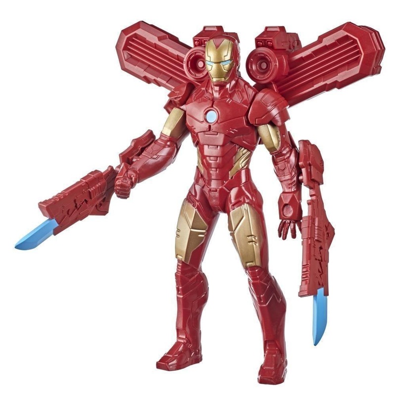 Hasbro Marvel 9.5-Inch Scale Super Heroes and Villains Action Figure Toy Iron Man and 3 Accessories, Kids Ages 4 and up
