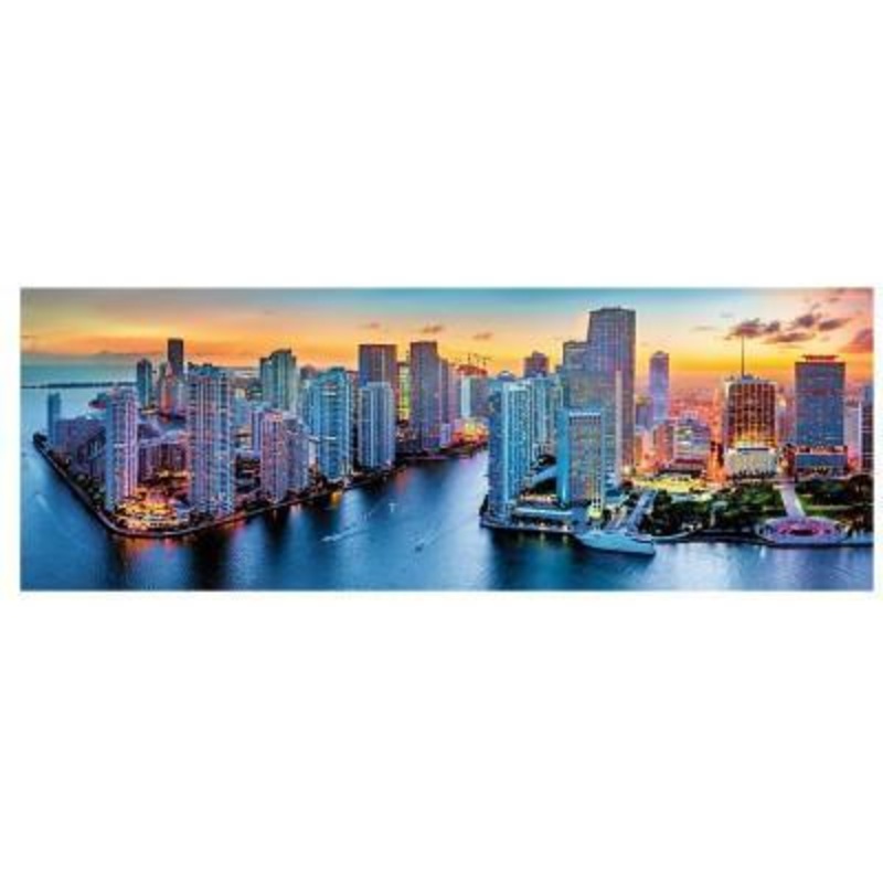 Panorama Jigsaw Puzzle Miami After Dark, 1000 Piece