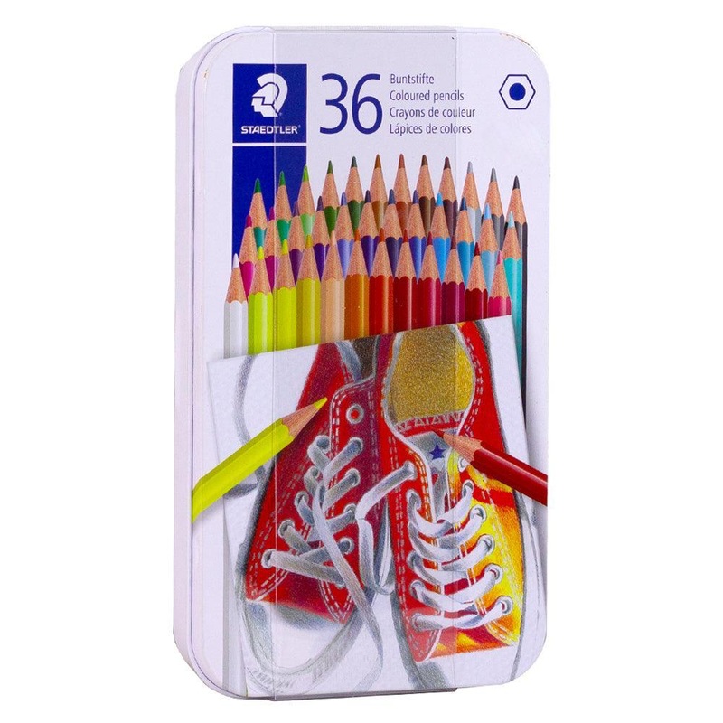 Staedtler 36 Piece Coloring Pencils in Tin Case