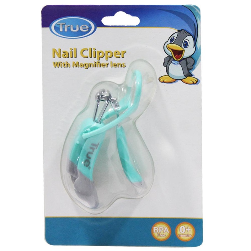 True Baby Nail Clipper With Magnifier Lens