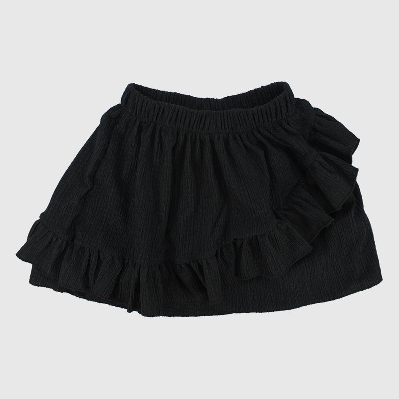Black Ruffled Skirt|2-3Y|4-5Y|6-7Y|8-9Y|10-11Y|12-13Y