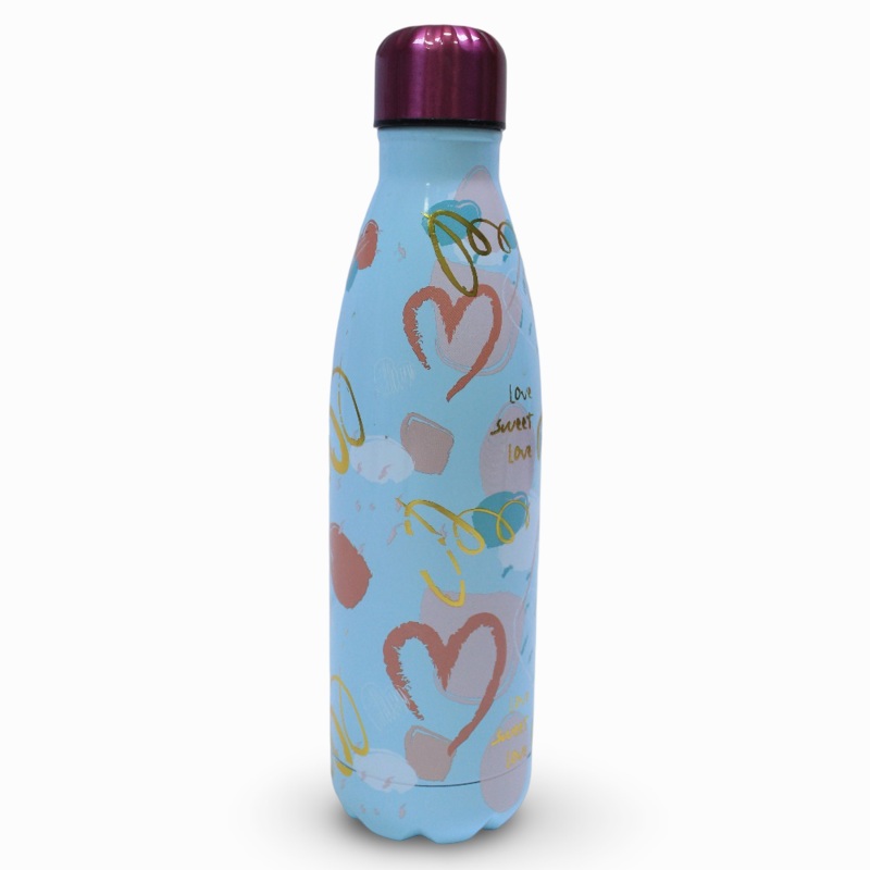Cool Level Hearts Double Layer Stainless Steel Thermos  500 ml
