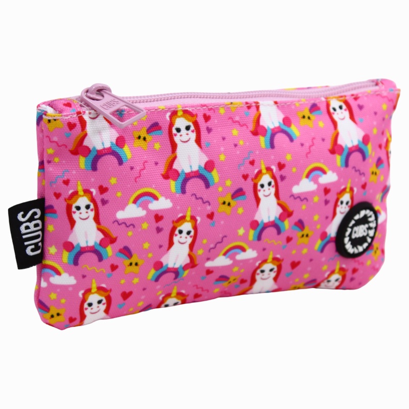 Cubs Unicorn Over the Rainbow Big & Basic Pencil Case