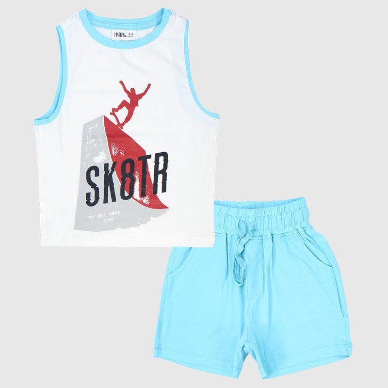 Sk8ter Sleeveless Pajama|2-3Y|4-5Y|6-7Y|8-9Y|10-11Y|12-13Y|14-15Y