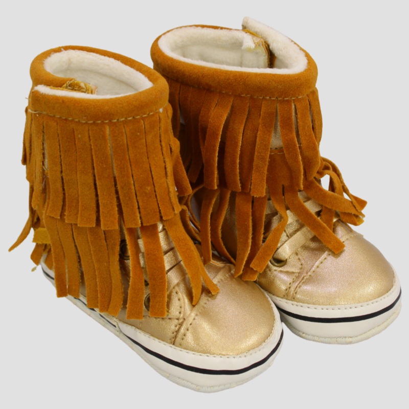 Baby Girls' Cowgirl Boots|Black|GOLD|Navy|Pink|0-6M|6-12M|12-18M